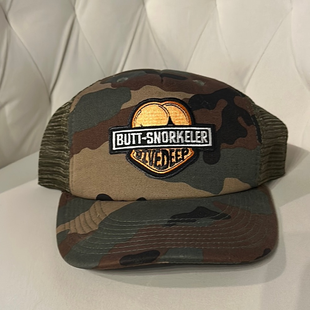 Butt-Snorkeler Camo Trucker Hat
